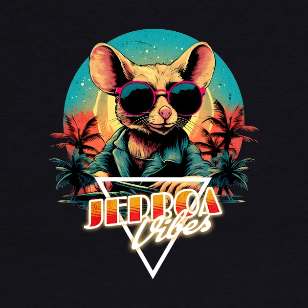 Retro Wave Jerboa Vibes by Miami Neon Designs